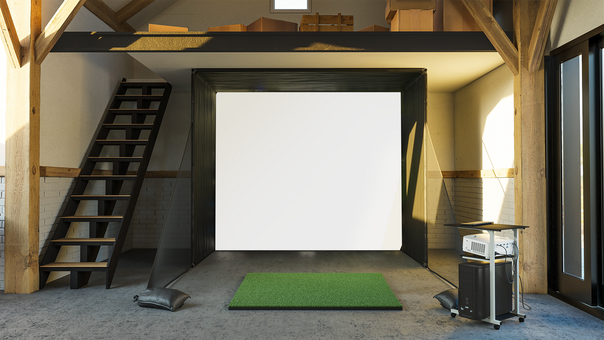 Foresight Sports simulator enclosure kit with impact screen